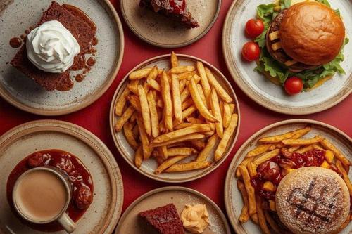 American Fast Food Feast