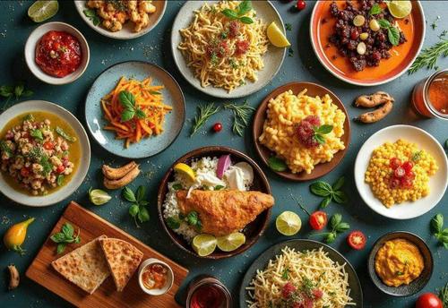 Colorful Food Paradise