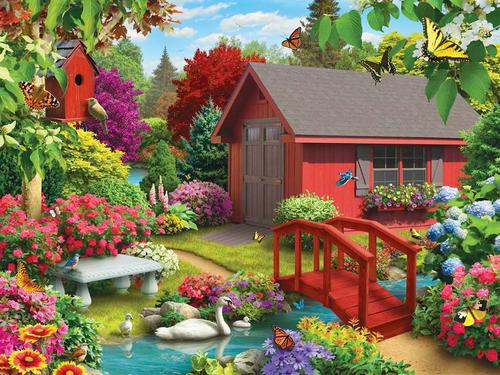 Beautiful house and garden